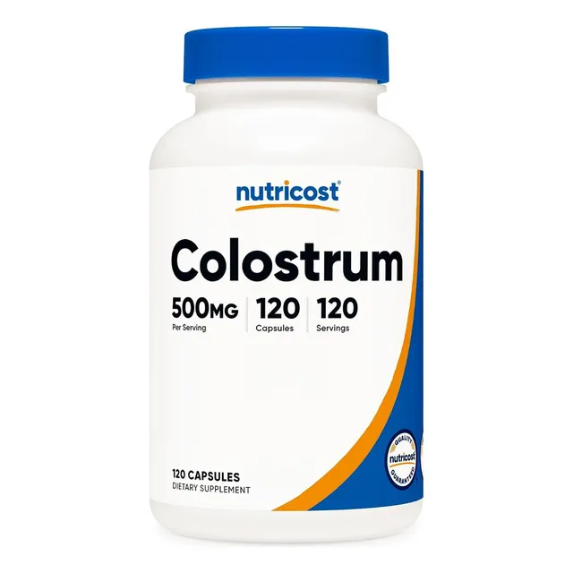Calostro Nutricost Colostrum 120 Capsulas Hecho En Usa Sabor S/n