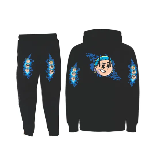 Conjuntos Sudadera+hoodie Blessd Cantante Medellin
