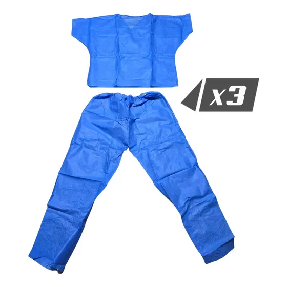 Mono De Cirujano Tela Sms 40gr (camisa Y Pantalón). X 3 Unid