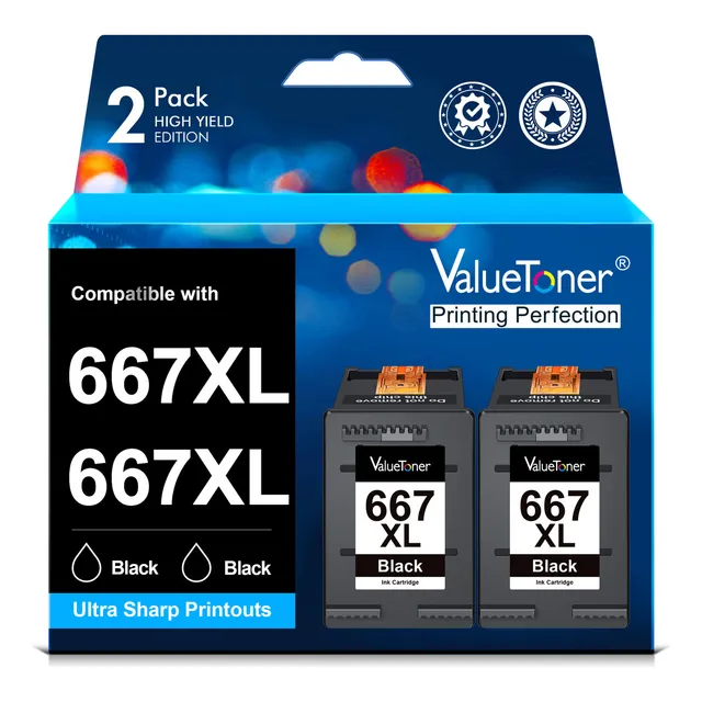 Cartuchos De Tinta Remanufacturados Para Hp 667xl Para Hp237