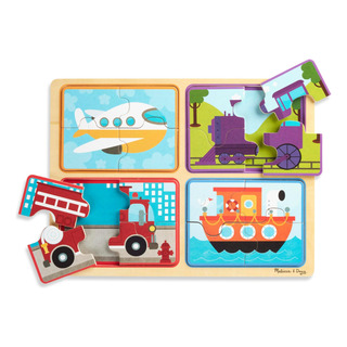 Melissa & Doug Natural Play Quebra-cabeça De Madeira: Pronto Melissa & Doug Natural Play Quebra-cabeça De Madeira: Pronto