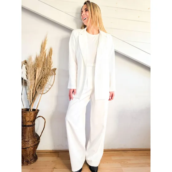 Blazer Premium Crepé Lulyna Mujer Forrado Con Hombreras