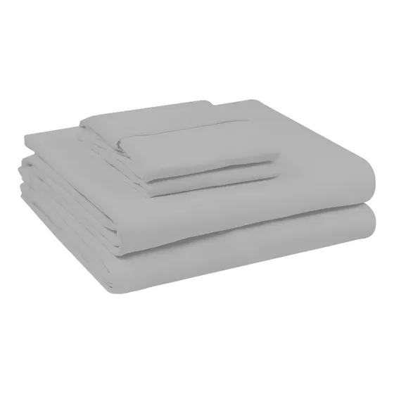 Juego De Sabanas Arcoiris Lisa 300h 100% Algodón Queen Size Color Blanco