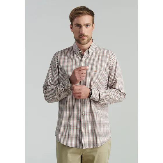Camisa Smart Casual Brooklyn Rojo Fw25 Ferouch