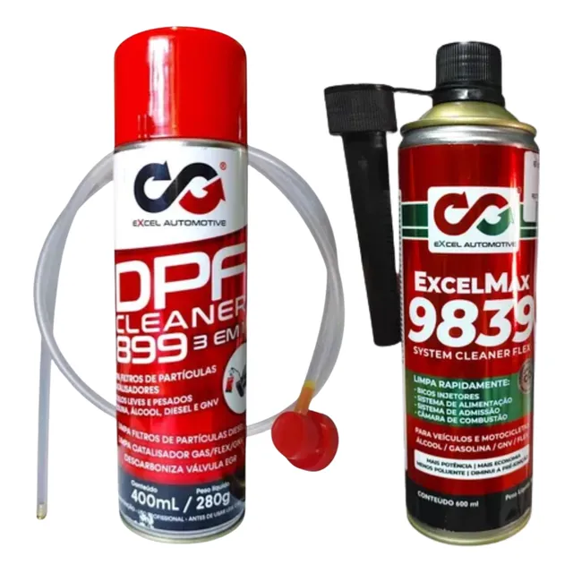 Kit Limpa Catalisador Dpf 3em1 + Excel Max Cleaner Flex 9839