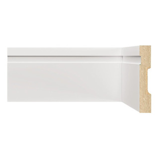 Kit Com 5 Rodapé De Mdf 10cm X 15mm X 1,80m Com Friso Gawt Kit Com 5 Rodapé De Mdf 10cm X 15mm X 1,80m Com Friso Gawt