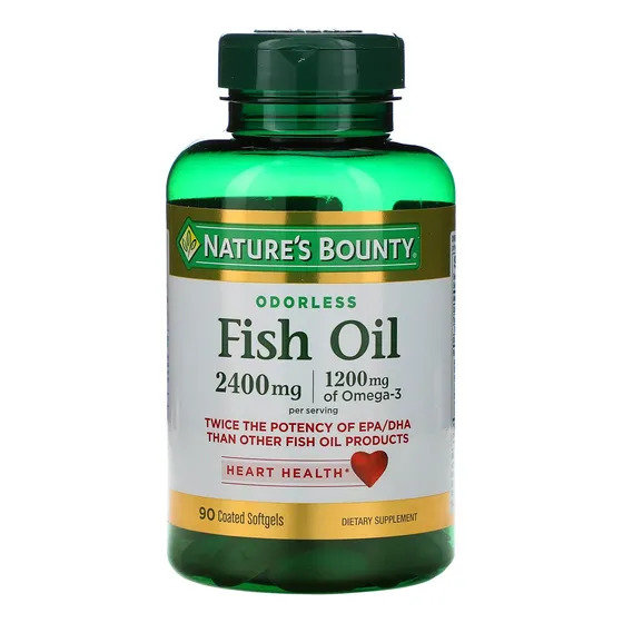 Suplemento De Aceite De Pescado Nature's Bounty 2400 Mg 90 C