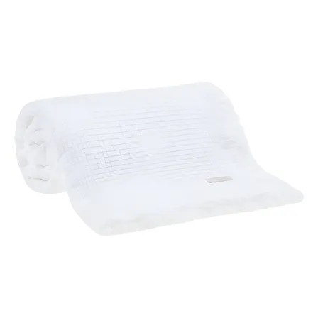 Colcha Casal Buddemeyer In Design 100% Algodão Branca Liso