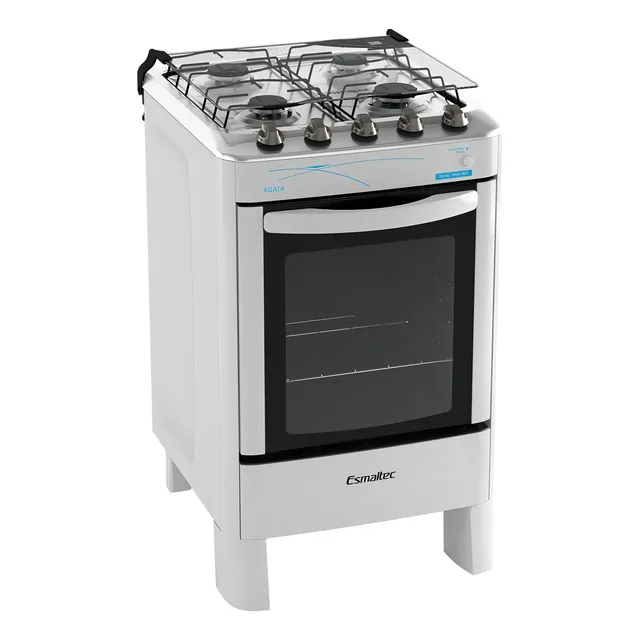 Fogão Esmaltec Ágata 4062 com porta com visor 127/220V - branco