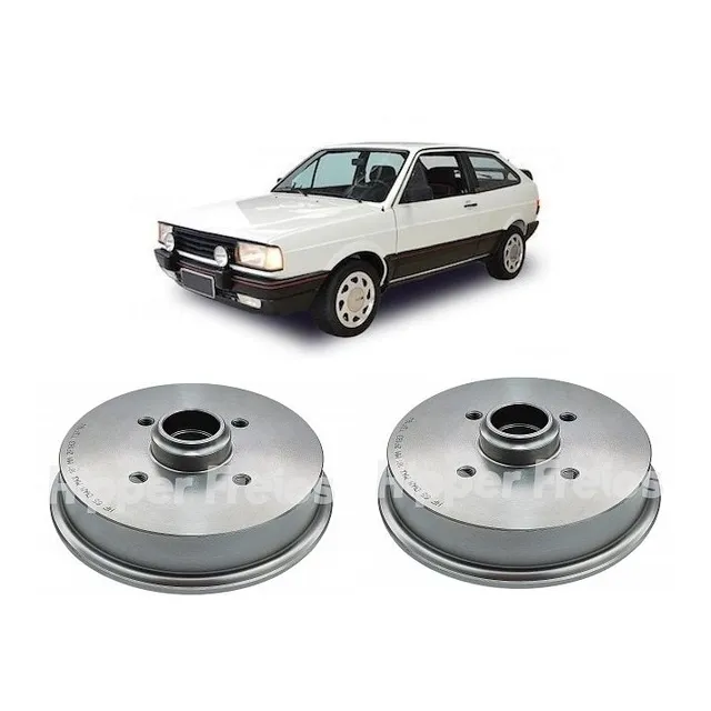 Par Tambor Freio Traseiro Vw Gol 80/98 C/cubo Lona Menor