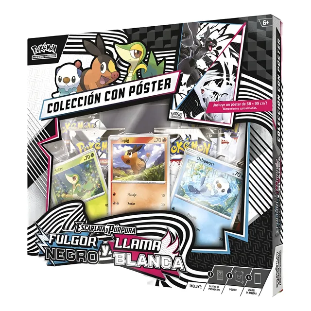 Pokémon Tcg Black Bolt White Flare Coleccion Con Poster Esp Idioma Español