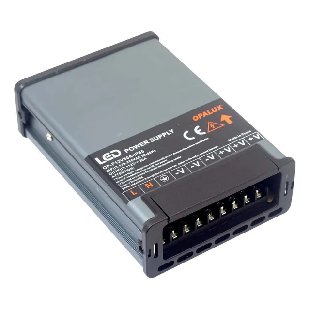 Fuente Switching Vertical 12v 30a Ip65 Op-f12v30a-ip65