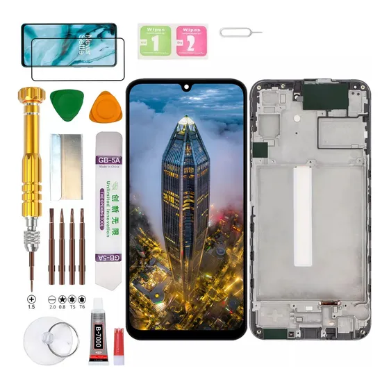 Macro+Pantalla Para Samsung A25 (Versión 5G) SM-A256E/N, A256E/DS, A256E/DSN, A256B, A256B/DS, A256B/DSN, A256U, A256U1 Display Gadget Troops (Incell)