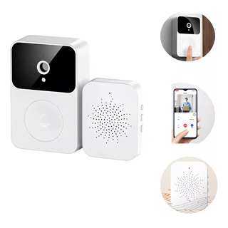 Campainha C/ Câmera Wifi S Fio Inteligente Interfone C Áudio Campainha C/ Câmera Wifi S Fio Inteligente Interfone C Áudio