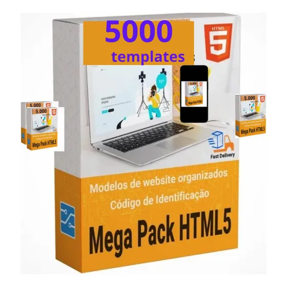 Mega Pacote 5000 Templates Html5  Modelos Para Todos Os Fin
