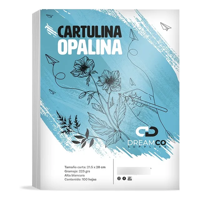 Resma Dreamco Supplies Papel Tamaño Carta de 100 hojas de 225g blanco por unidad