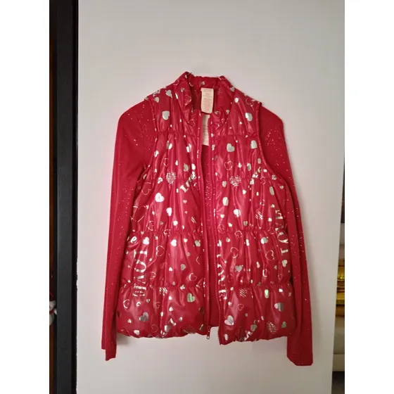 Conjunto Rojo: Chaleco Y Suéter Rojo