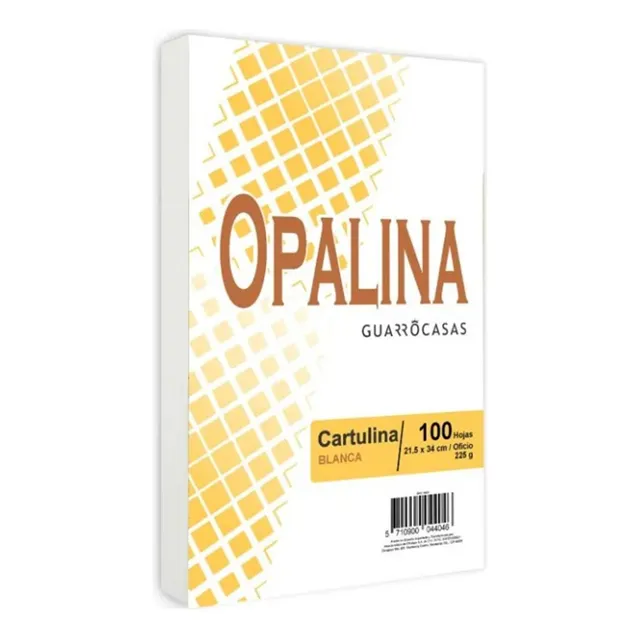 Papel Opalina Blanco 225 Gr Oficio Royal - Paquete 100 Hojas