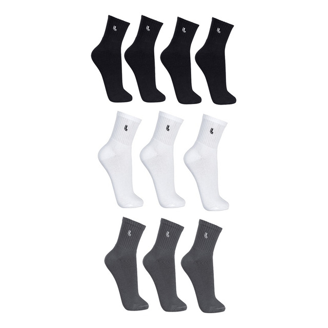 Kit Com 10 Pares De Meia Cano Longo Adulto Lupo Kit Com 10 Pares De Meia Cano Longo Adulto Lupo