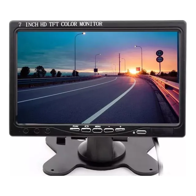 Tela Monitor Lcd 7 Polegas Colorida Hdmi Vga Av Dc