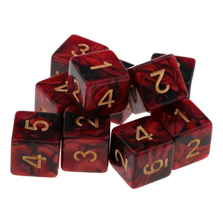 10pcs Conjunto De Dados Multi Lados De 10 D6 Dungeons D & D 10pcs Conjunto De Dados Multi Lados De 10 D6 Dungeons D & D