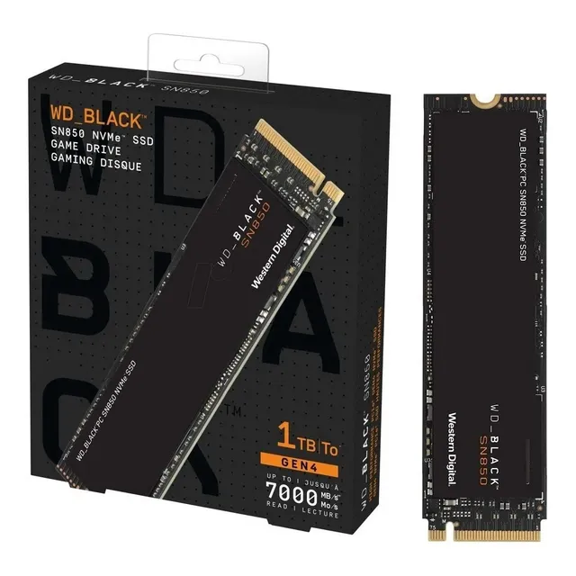 Ssd Nvme 1tb Wd Black Sn850 7000/5300mbps Pcie4 S/disipador