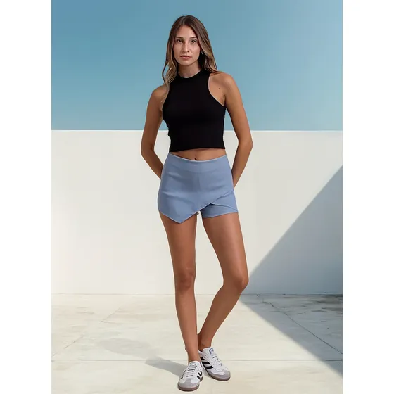 Short Pollera Myg Bengalina Simil Jean Mujer