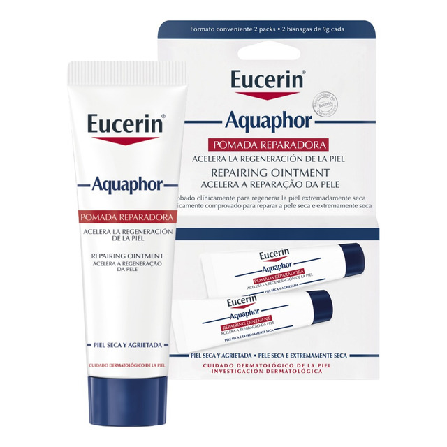 Eucerin Pomada Reparadora Aquaphor 50ml, Hidratação Intensiva, Hidratante Corporal