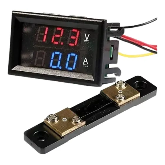 Voltimetro Y Amperimetro Digital 100 Vdc 10 Amp C/shunt