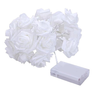 Cordão De Luzes Rosa Branco Led A Pilha Cordão De Luzes Rosa Branco Led A Pilha