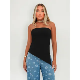 Blusa Tomara Que Caia Assimétrica Canelada 3d Moda Gringa Blusa Tomara Que Caia Assimétrica Canelada 3d Moda Gringa