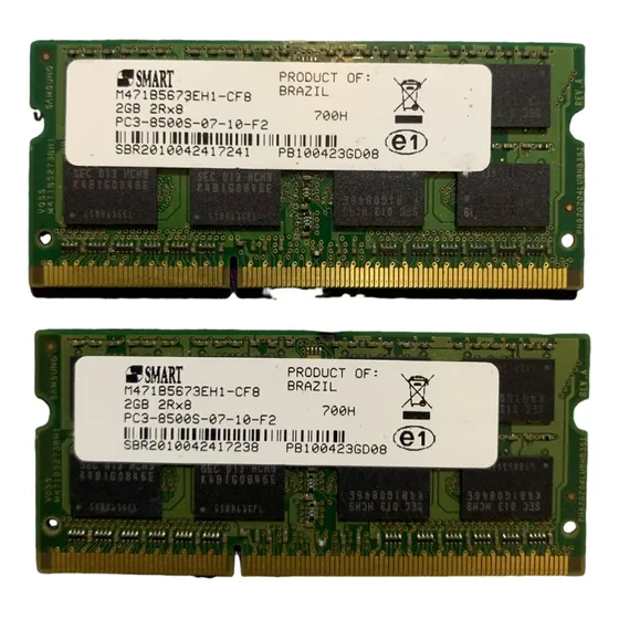 2 Und Memória 2gb 1rx8 Ddr3 Pc3-10600s-09-10-zzz  S23c04g