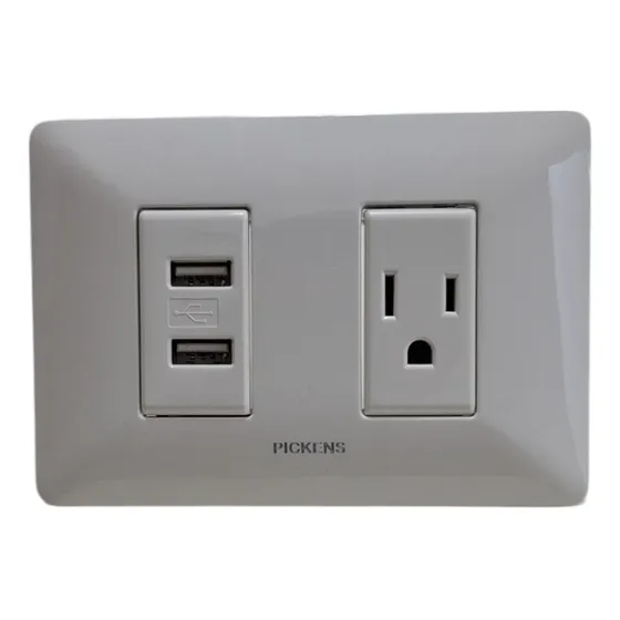 Toma Corriente 2 Polos + Cargador Doble Usb Pickens