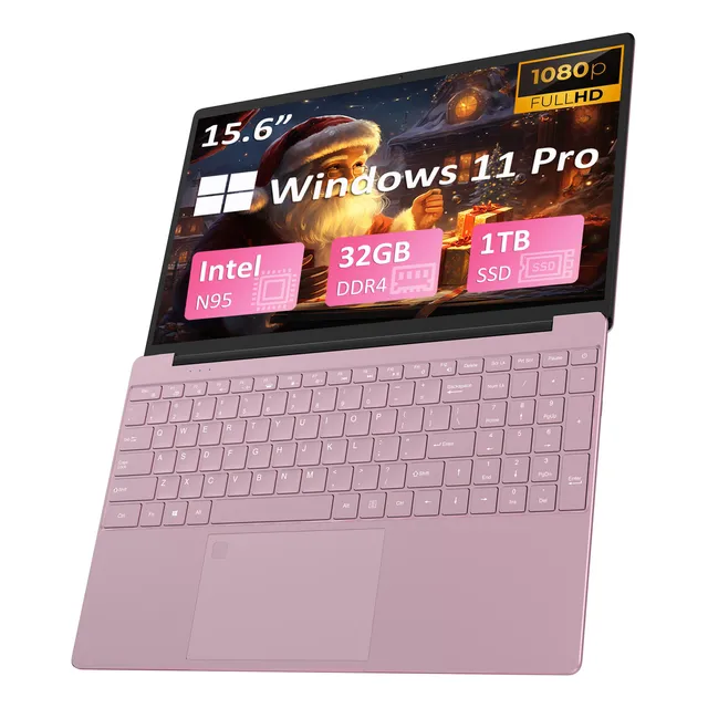 Ultrabook Laptop T152A 15.6" rosa 32GB de Ram - 1TB SSD - Intel Celeron Auusda
