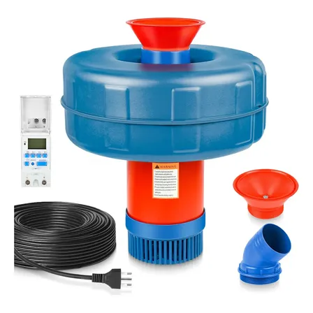 Aerador Chafariz Piscicultura 1.1kw 220v, Com Temporizador 220v