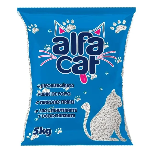 Arena Para Gato Alfa Cat De 5 Kg + 1 Kg