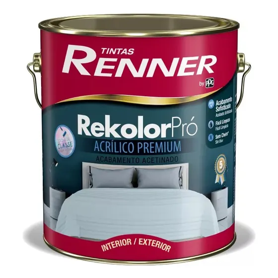 Pintura Rekolor Pro Terminacion Satinado Renner 3,6l Davinci
