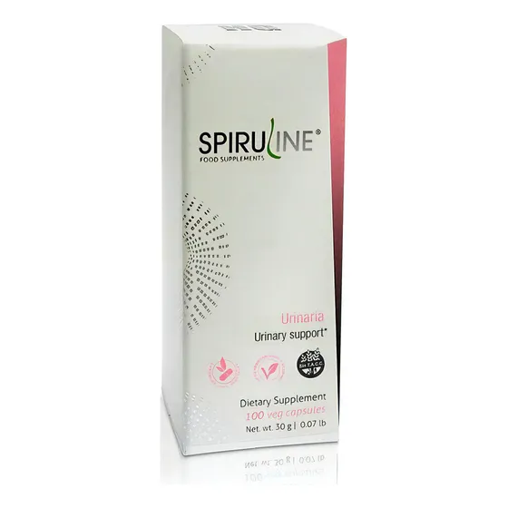 Spirulina Urinaria Con Arandano Rojo, Uva Ursi 100 Caps Sabor Neutro
