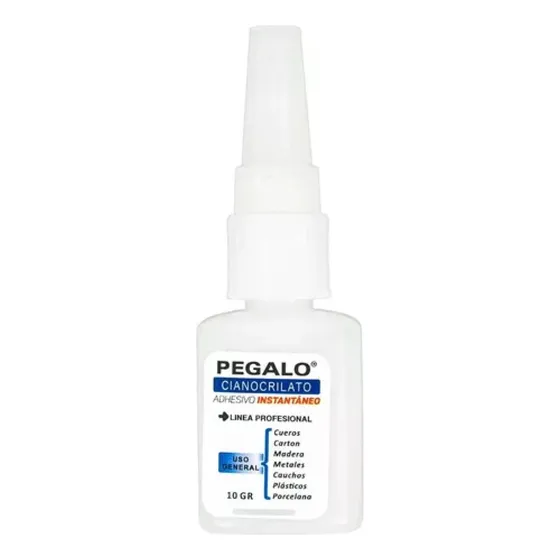 Adhesivo Cianocrilato Instantáneo Pegalo 10g Profesional X10