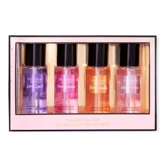 Kit Victoria's Secret The Best Of Mist Com 4 Mini Splash 75 m