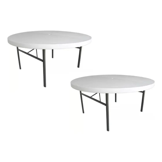 Mesa Redonda Plastica 1.50 Mts. (2 Mesas)  Leer Descripcion