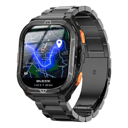 Reloj Inteligente Militar Sumergible Con Gps Hombre G3 Negro Elegante Resistente Negro Metálico