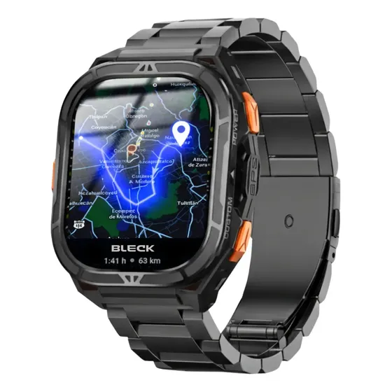 Reloj Inteligente Militar Sumergible Con Gps Hombre G3 Negro Elegante Resistente Negro Metálico