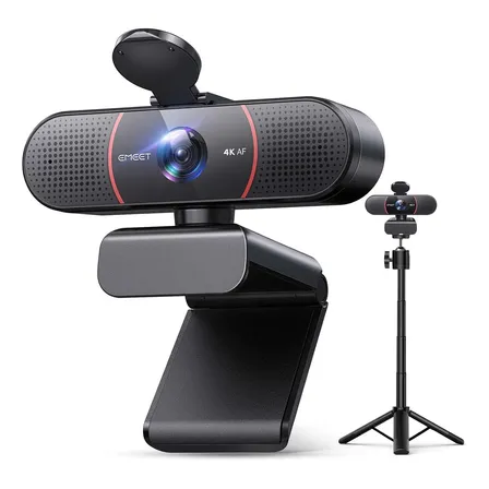 Cámara Web 4k Uhd 8mp Sensor Con 2mics Y Autofoco W/triPod