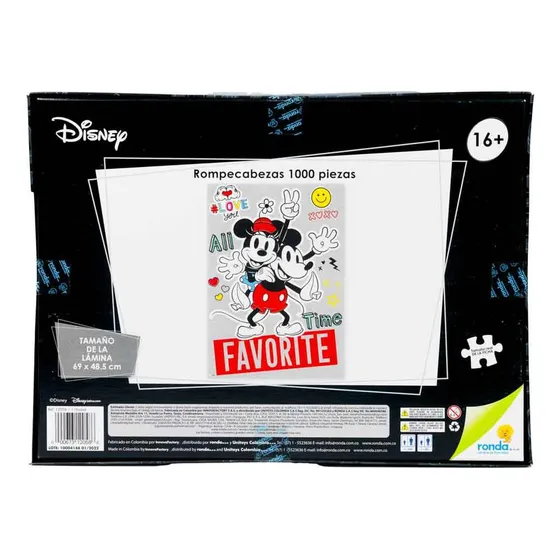 Rompecabeza Ronda Mickey Y Minnie 1000 Piezas
