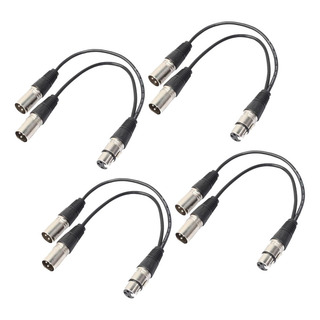 4 Pedazos Divisor Y Cable De Sonido Adaptador 2 X Xlr A Xlr 4 Pedazos Divisor Y Cable De Sonido Adaptador 2 X Xlr A Xlr