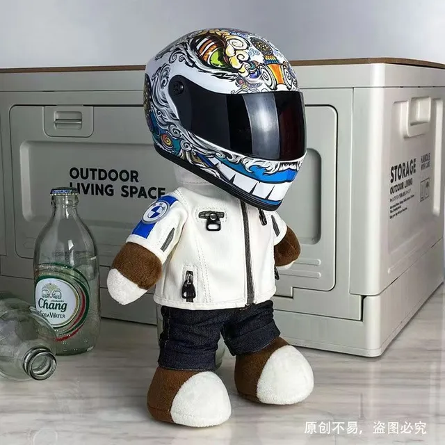 Casco De Motocicleta Colgante Para Oso
