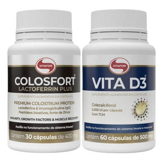 Kit Colosfort Premium (30 Cp) + Vitamina D3 (60 Cp)- Vitafor Kit Colosfort Premium (30 Cp) + Vitamina D3 (60 Cp)- Vitafor