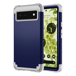 Funda 3 En 1 A Prueba De Golpes Azul Marino+gris Para Google Funda 3 En 1 A Prueba De Golpes Azul Marino+gris Para Google