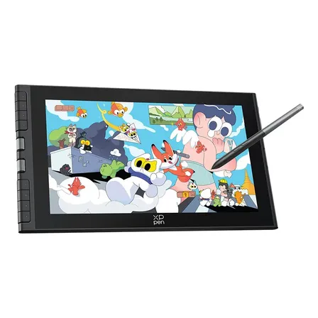 Xppen Artist 12 3rd Tableta Gráfica Con Pantalla De 11.9 Pulgadas, Lápiz De Chip X4 Con 16384 Niveles De Presión, Fhd Monitor Con 2 Diales, Compatible Con Windows Macos Android Chromeos Linux (negro)